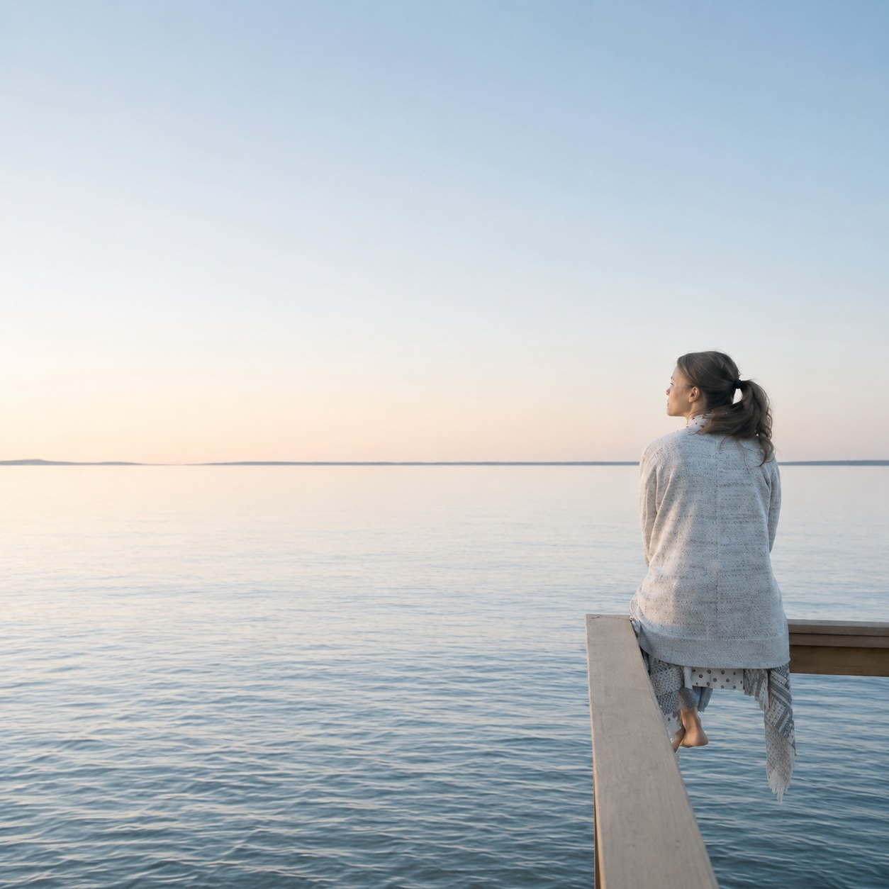 Ruhiger Moment am Wasser – Symbol für Entspannung durch Hypnose bei Stress in Cuxhaven
